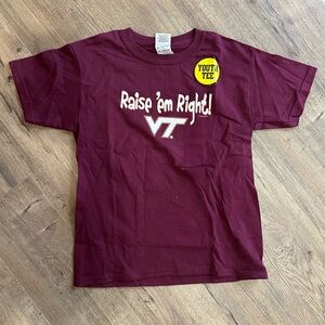 Gildan Kids Burgundy Graphic VT Virginia Tech Tee